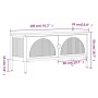 TV-Schrank aus schwarzem Glas und Stahl, 105 x 35 x 50 cm von vidaXL, TV-Möbel - Ref: Foro24-352998, Preis: 157,68 €, Rabatt: %