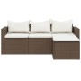 Braunes Gartenmöbelset aus synthetischem Rattan von vidaXL, Gartensets - Ref: Foro24-362329, Preis: 318,16 €, Rabatt: %