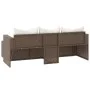 Braunes Gartenmöbelset aus synthetischem Rattan von vidaXL, Gartensets - Ref: Foro24-362329, Preis: 312,66 €, Rabatt: %