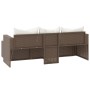 Brown synthetic rattan garden furniture set by vidaXL, Garden sets - Ref: Foro24-362329, Price: 318,16 €, Discount: %