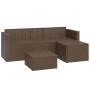 Braunes Gartenmöbelset aus synthetischem Rattan von vidaXL, Gartensets - Ref: Foro24-362329, Preis: 318,16 €, Rabatt: %