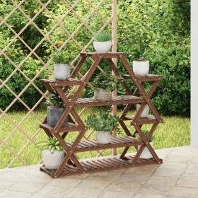 Blumenständer aus massivem Tannenholz, 110 x 25 x 105 cm von vidaXL, Topfständer - Ref: Foro24-362877, Preis: 44,79 €, Rabatt: %