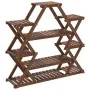 Blumenständer aus massivem Tannenholz, 110 x 25 x 105 cm von vidaXL, Topfständer - Ref: Foro24-362877, Preis: 44,79 €, Rabatt: %