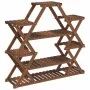 Solid fir wood flower stand 110x25x105 cm by vidaXL, Pot stands - Ref: Foro24-362877, Price: 45,30 €, Discount: %