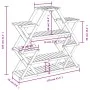 Solid fir wood flower stand 110x25x105 cm by vidaXL, Pot stands - Ref: Foro24-362877, Price: 45,30 €, Discount: %