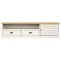 Mueble para TV VIGO madera maciza de pino blanco 156x40x40 cm de vidaXL, Muebles TV - Ref: Foro24-353173, Precio: 152,41 €, D...