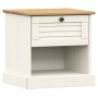 VIGO bedside table solid white pine wood 42x35x42 cm by vidaXL, Nightstands - Ref: Foro24-353155, Price: 54,10 €, Discount: %