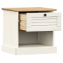 VIGO bedside table solid white pine wood 42x35x42 cm by vidaXL, Nightstands - Ref: Foro24-353155, Price: 54,10 €, Discount: %