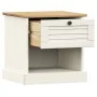 VIGO Nachttisch aus massivem weißem Kiefernholz 42x35x42 cm von vidaXL, Nachttische - Ref: Foro24-353155, Preis: 53,39 €, Rab...