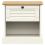 VIGO bedside table solid white pine wood 42x35x42 cm by vidaXL, Nightstands - Ref: Foro24-353155, Price: 54,10 €, Discount: %