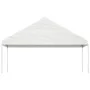 Gazebo with white polyethylene roof 5.88x2.23x3.75 m by vidaXL, Tents and gazebos - Ref: Foro24-362639, Price: 188,19 €, Disc...
