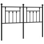 Kopfteil aus schwarzem Metall, 140 cm von vidaXL, Kopf- und Fußteile - Ref: Foro24-353570, Preis: 47,12 €, Rabatt: %