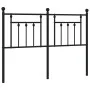 Kopfteil aus schwarzem Metall, 140 cm von vidaXL, Kopf- und Fußteile - Ref: Foro24-353570, Preis: 45,40 €, Rabatt: %