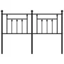 Kopfteil aus schwarzem Metall, 140 cm von vidaXL, Kopf- und Fußteile - Ref: Foro24-353570, Preis: 45,40 €, Rabatt: %