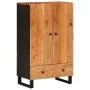 Sideboard with iron drawer and solid acacia wood 60x33x100 cm by vidaXL, Sideboards - Ref: Foro24-352934, Price: 223,41 €, Di...