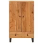 Sideboard with iron drawer and solid acacia wood 60x33x100 cm by vidaXL, Sideboards - Ref: Foro24-352934, Price: 223,41 €, Di...
