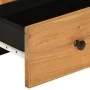 Sideboard with iron drawer and solid acacia wood 60x33x100 cm by vidaXL, Sideboards - Ref: Foro24-352934, Price: 223,41 €, Di...