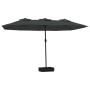 Sombrilla doble gris antracita 449x245 cm de vidaXL, Sombrillas - Ref: Foro24-362947, Precio: 197,93 €, Descuento: %