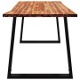 Esstisch mit lebendiger Kante massives Akazienholz 160x80x75cm von vidaXL, Küchen- und Esstische - Ref: Foro24-353290, Preis:...