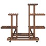 Blumenständer mit Rädern aus massivem Tannenholz 95x25x101 cm von vidaXL, Topfständer - Ref: Foro24-362863, Preis: 43,75 €, R...