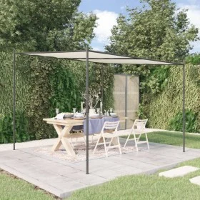 Steel and white fabric gazebo 3x3m 180 g/m² by vidaXL, Tents and gazebos - Ref: Foro24-362461, Price: 199,43 €, Discount: %