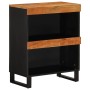 Armario auxiliar madera maciza de acacia 60x33x75 cm