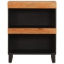 Armario auxiliar madera maciza de acacia 60x33x75 cm