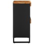 Armario auxiliar madera maciza de acacia 60x33x75 cm