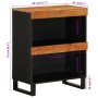 Armario auxiliar madera maciza de acacia 60x33x75 cm