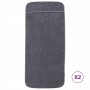 Toallas de playa 2 uds tela gris antracita 400 g/m² 75x200 cm de vidaXL, Toallas de playa - Ref: Foro24-362674, Precio: 46,90...