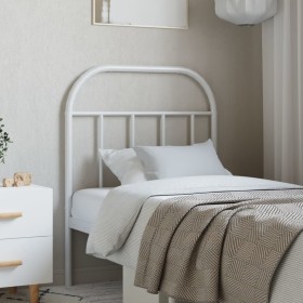 Cabecero de metal blanco 75 cm de vidaXL, Cabeceros y pies de cama - Ref: Foro24-353710, Precio: 22,30 €, Descuento: %