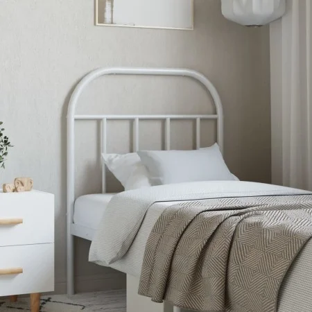 White metal headboard 75 cm by vidaXL, Headboards and footboards - Ref: Foro24-353710, Price: 21,99 €, Discount: %
