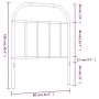 Kopfteil aus weißem Metall, 75 cm von vidaXL, Kopf- und Fußteile - Ref: Foro24-353710, Preis: 22,02 €, Rabatt: %