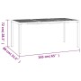 Mesa de jardín de acero gris antracita 165x80x72 cm de vidaXL, Mesas de jardín - Ref: Foro24-362746, Precio: 173,36 €, Descue...