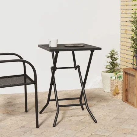 Folding garden table anthracite gray steel mesh 50x50x72 cm by vidaXL, Garden tables - Ref: Foro24-362748, Price: 67,34 €, Di...