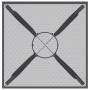 Anthrazitgrauer Gartentisch aus Stahlgitter 50x50x72 cm von vidaXL, Gartentische - Ref: Foro24-362730, Preis: 62,45 €, Rabatt: %