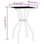 Anthrazitgrauer Gartentisch aus Stahlgitter 50x50x72 cm von vidaXL, Gartentische - Ref: Foro24-362730, Preis: 62,45 €, Rabatt: %