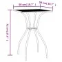 Anthrazitgrauer Gartentisch aus Stahlgitter 50x50x72 cm von vidaXL, Gartentische - Ref: Foro24-362730, Preis: 61,31 €, Rabatt: %