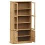 VIGO cabinet with display case solid pine wood 85x35x170 cm by vidaXL, Bookcases and shelves - Ref: Foro24-353193, Price: 305...