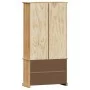VIGO cabinet with display case solid pine wood 85x35x170 cm by vidaXL, Bookcases and shelves - Ref: Foro24-353193, Price: 305...