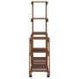 Soporte de flores con ruedas madera maciza abeto 95x25x101 cm de vidaXL, Soportes para macetas - Ref: Foro24-362881, Precio: ...
