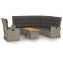 3-piece garden furniture set with gray synthetic rattan cushions by vidaXL, Garden sets - Ref: Foro24-362178, Price: 590,69 €...
