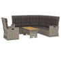 3-piece garden furniture set with gray synthetic rattan cushions by vidaXL, Garden sets - Ref: Foro24-362178, Price: 631,04 €...