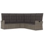 3-piece garden furniture set with gray synthetic rattan cushions by vidaXL, Garden sets - Ref: Foro24-362178, Price: 631,04 €...