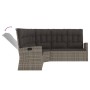 3-piece garden furniture set with gray synthetic rattan cushions by vidaXL, Garden sets - Ref: Foro24-362178, Price: 631,04 €...