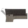 3-piece garden furniture set with gray synthetic rattan cushions by vidaXL, Garden sets - Ref: Foro24-362178, Price: 590,69 €...