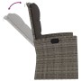 3-piece garden furniture set with gray synthetic rattan cushions by vidaXL, Garden sets - Ref: Foro24-362178, Price: 631,04 €...