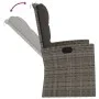 3-piece garden furniture set with gray synthetic rattan cushions by vidaXL, Garden sets - Ref: Foro24-362178, Price: 590,69 €...