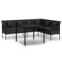 2-piece garden dining set with black synthetic rattan cushions by vidaXL, Garden sets - Ref: Foro24-362338, Price: 402,69 €, ...