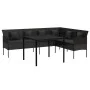 2-piece garden dining set with black synthetic rattan cushions by vidaXL, Garden sets - Ref: Foro24-362338, Price: 402,69 €, ...